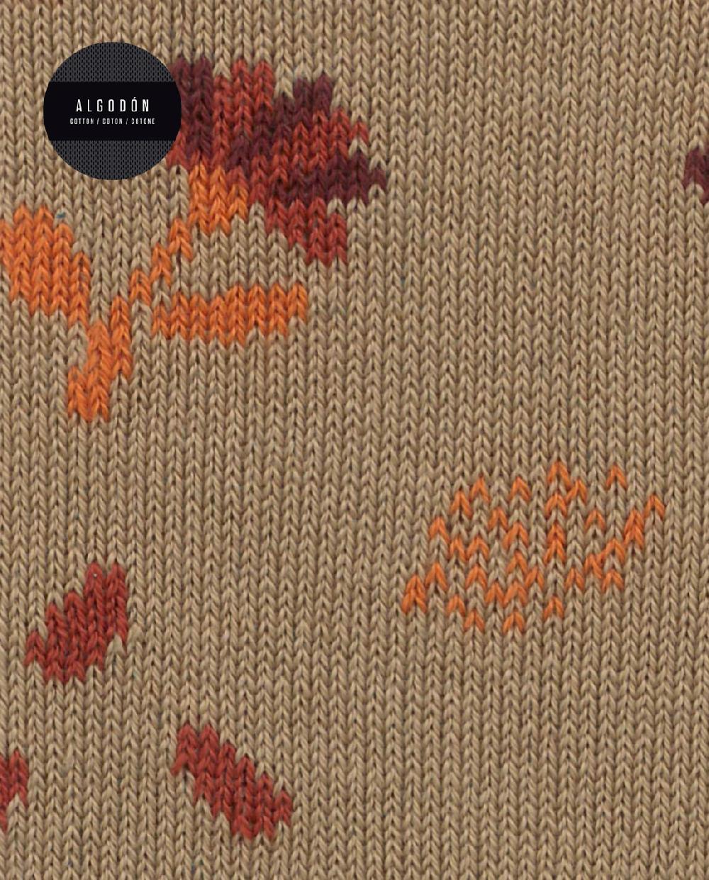 Punto Blanco Calcetines De Algodón - Flores