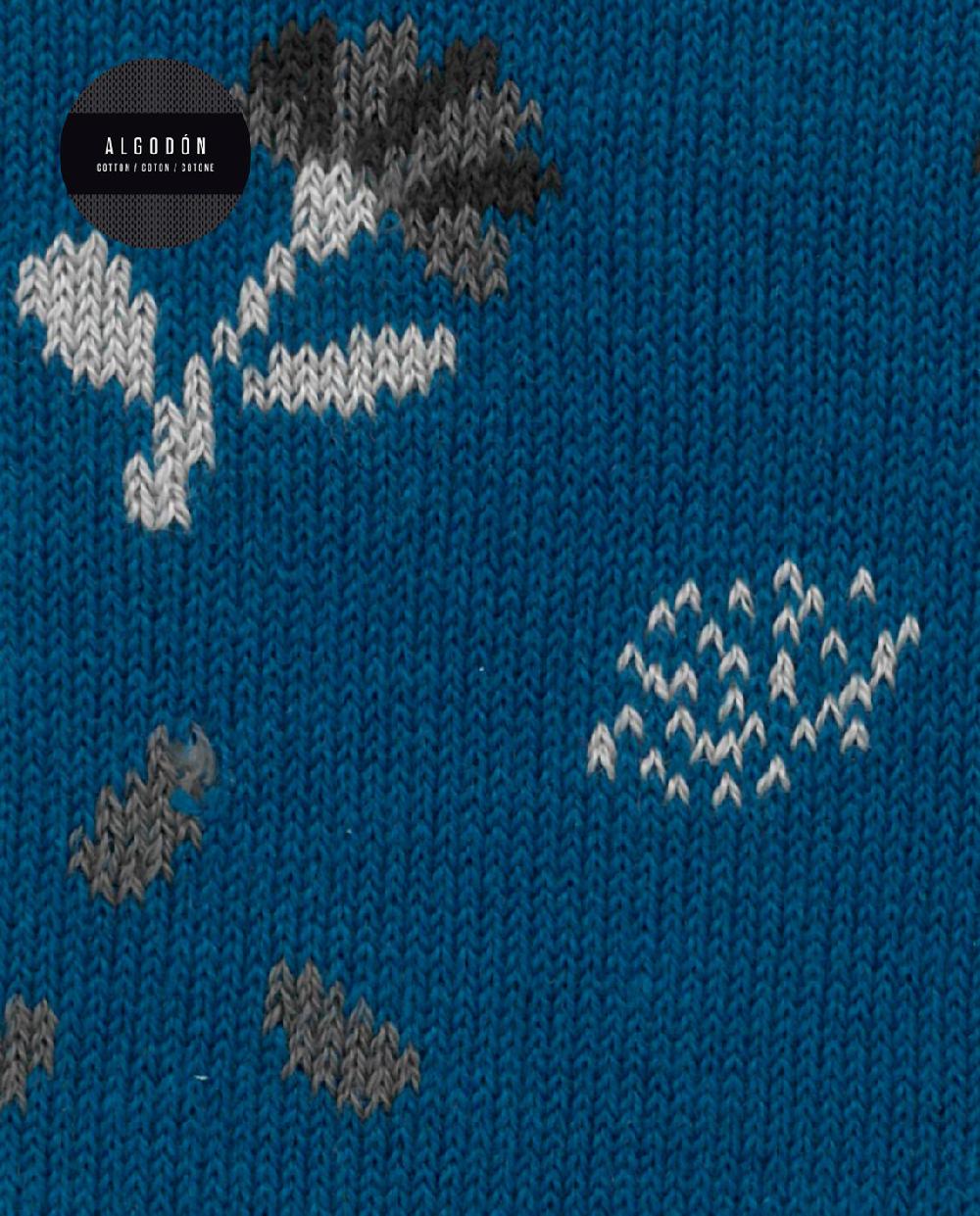 Punto Blanco Calcetines De Algodón - Flores