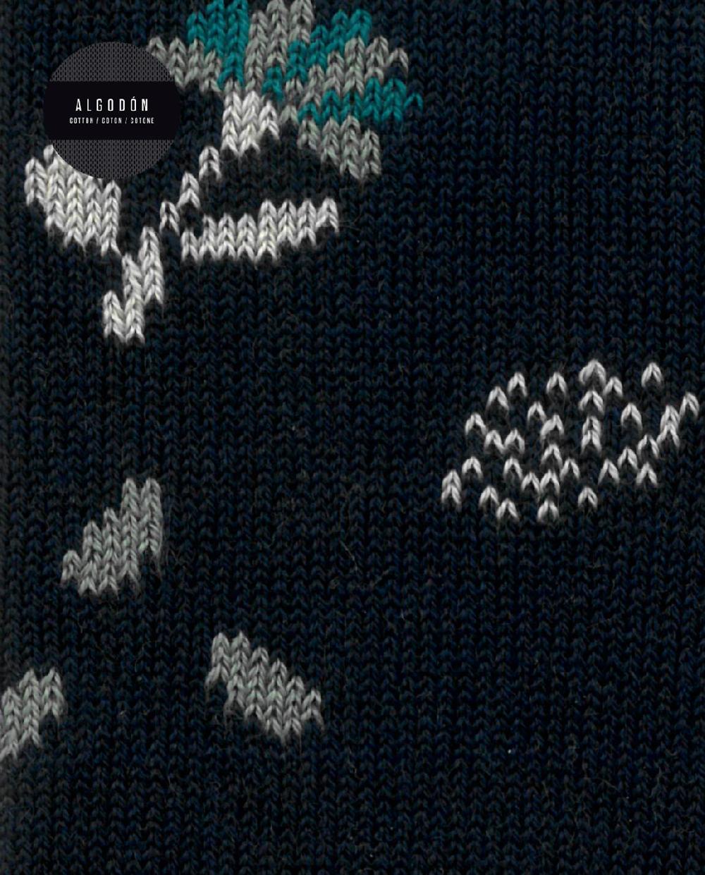 Punto Blanco Calcetines De Algodón - Flores