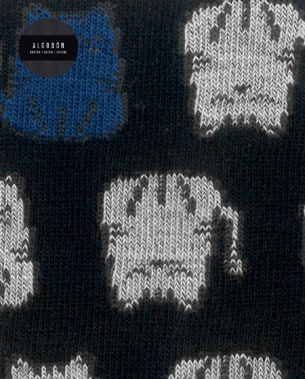 Punto Blanco Calcetines De Algodón - Gatos