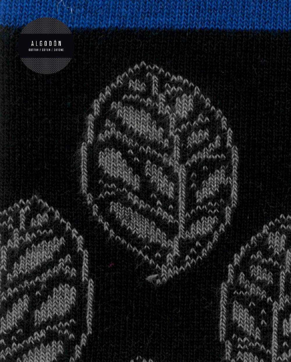 Punto Blanco Calcetines De Algodón - Hojas