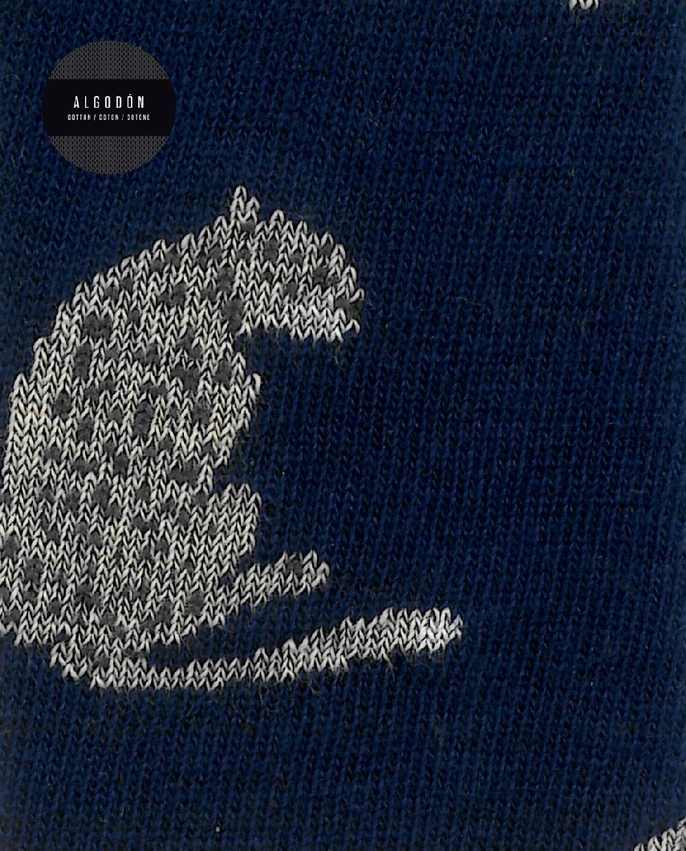 Punto Blanco Calcetines De Algodón - Leopardo