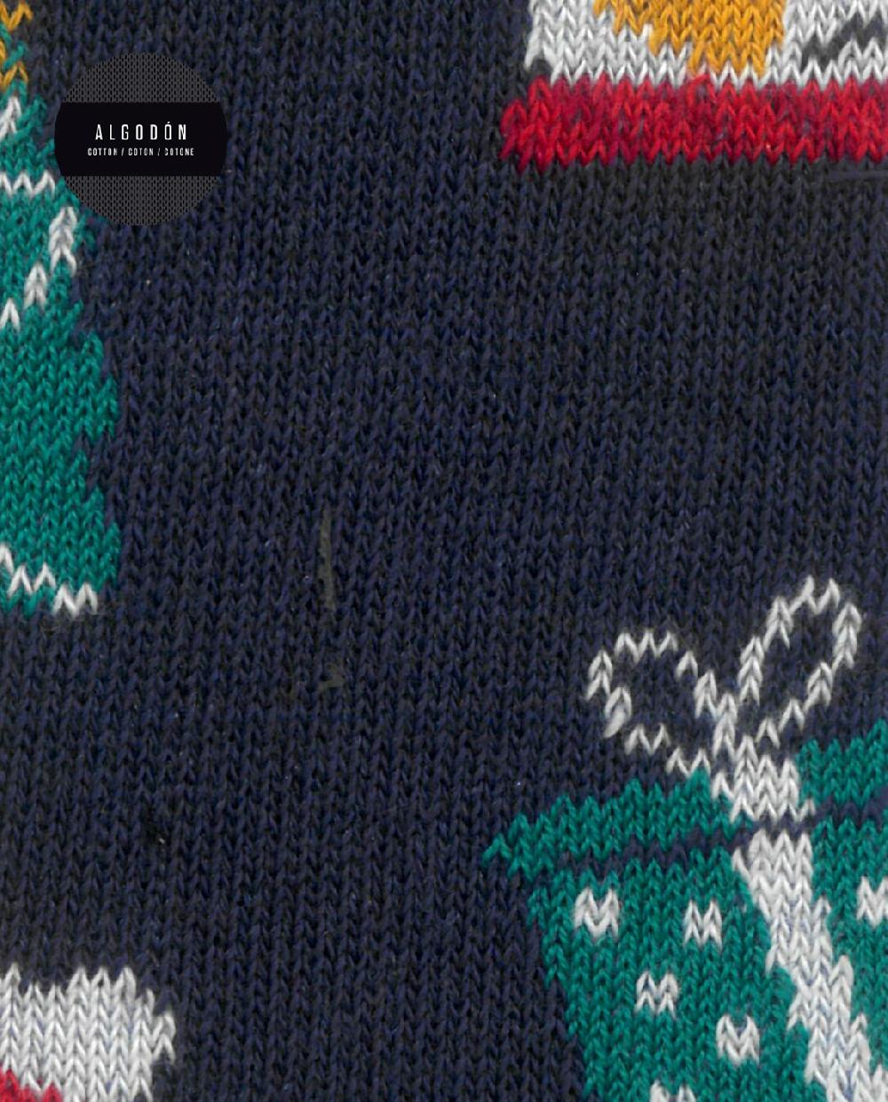 Punto Blanco Calcetines De Algodón - Navidad