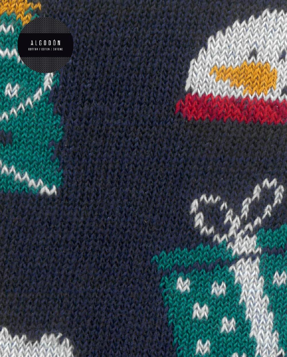 Punto Blanco Calcetines De Algodón - Navidad