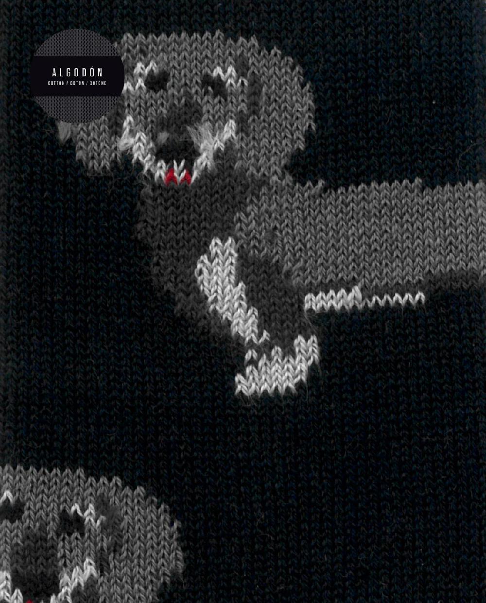 Punto Blanco Calcetines De Algodón - Perros Teckel