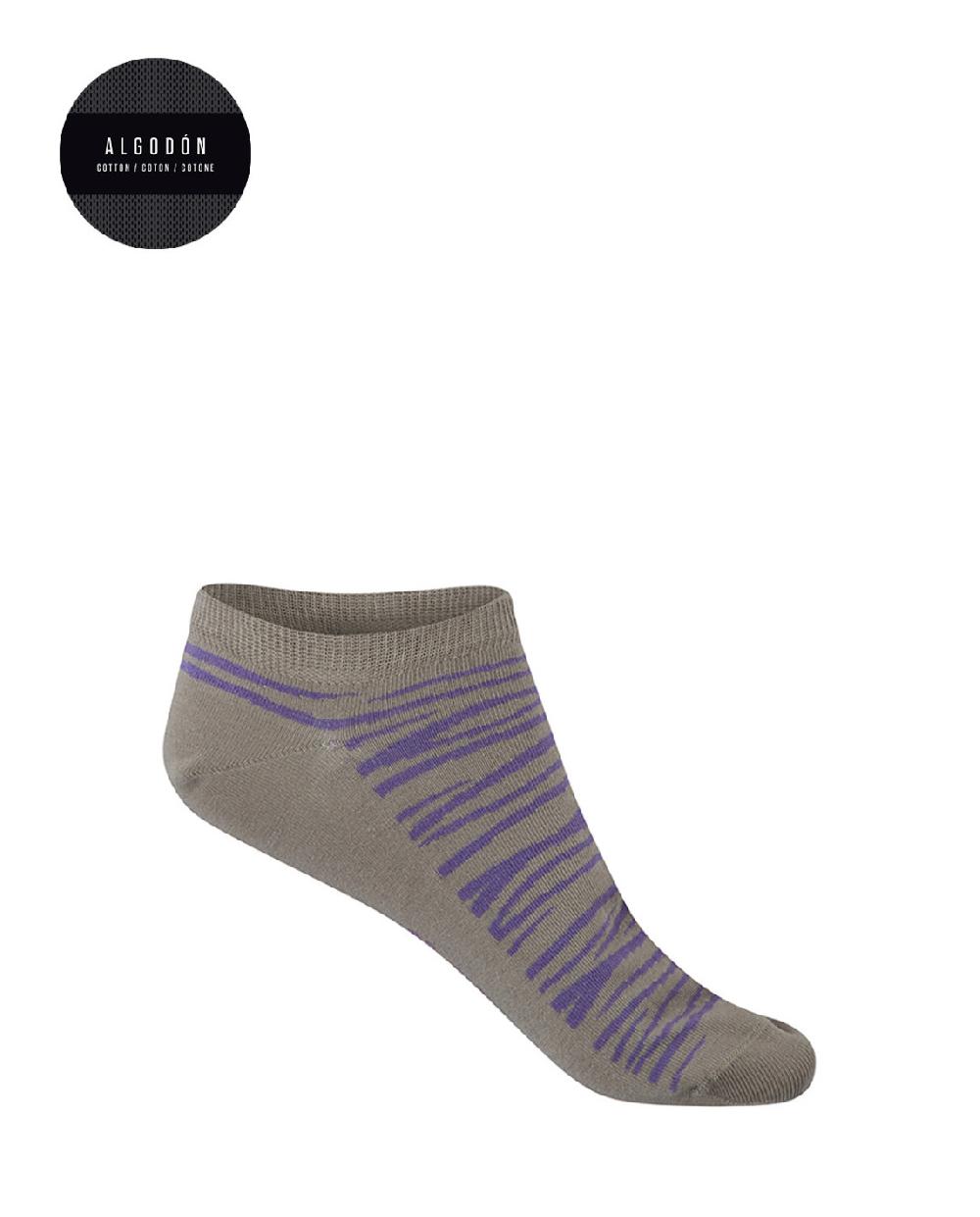 punto blanco Calcetines de algodón - print