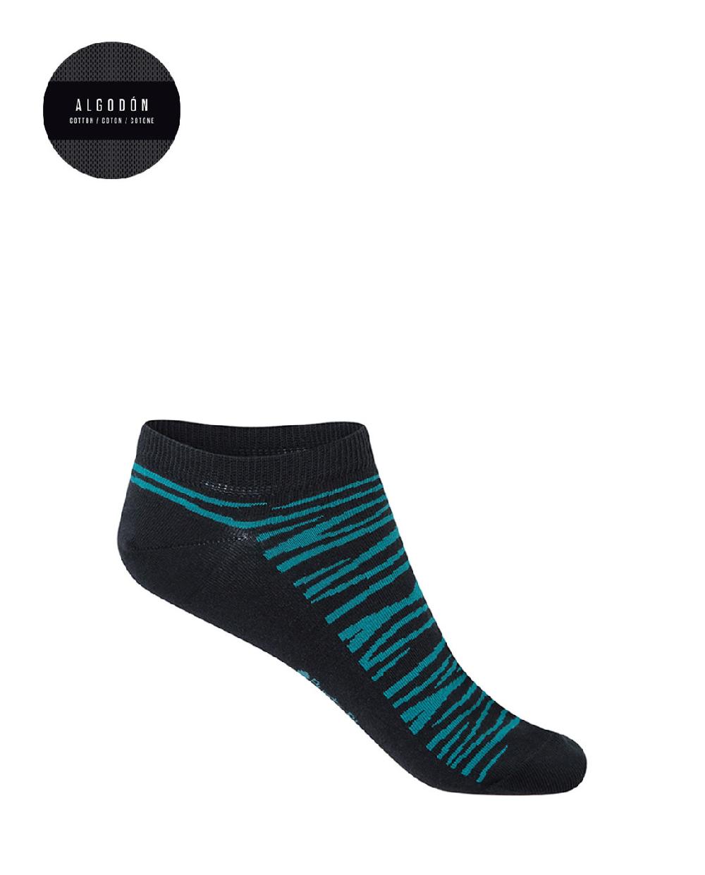 punto blanco Calcetines de algodón - print