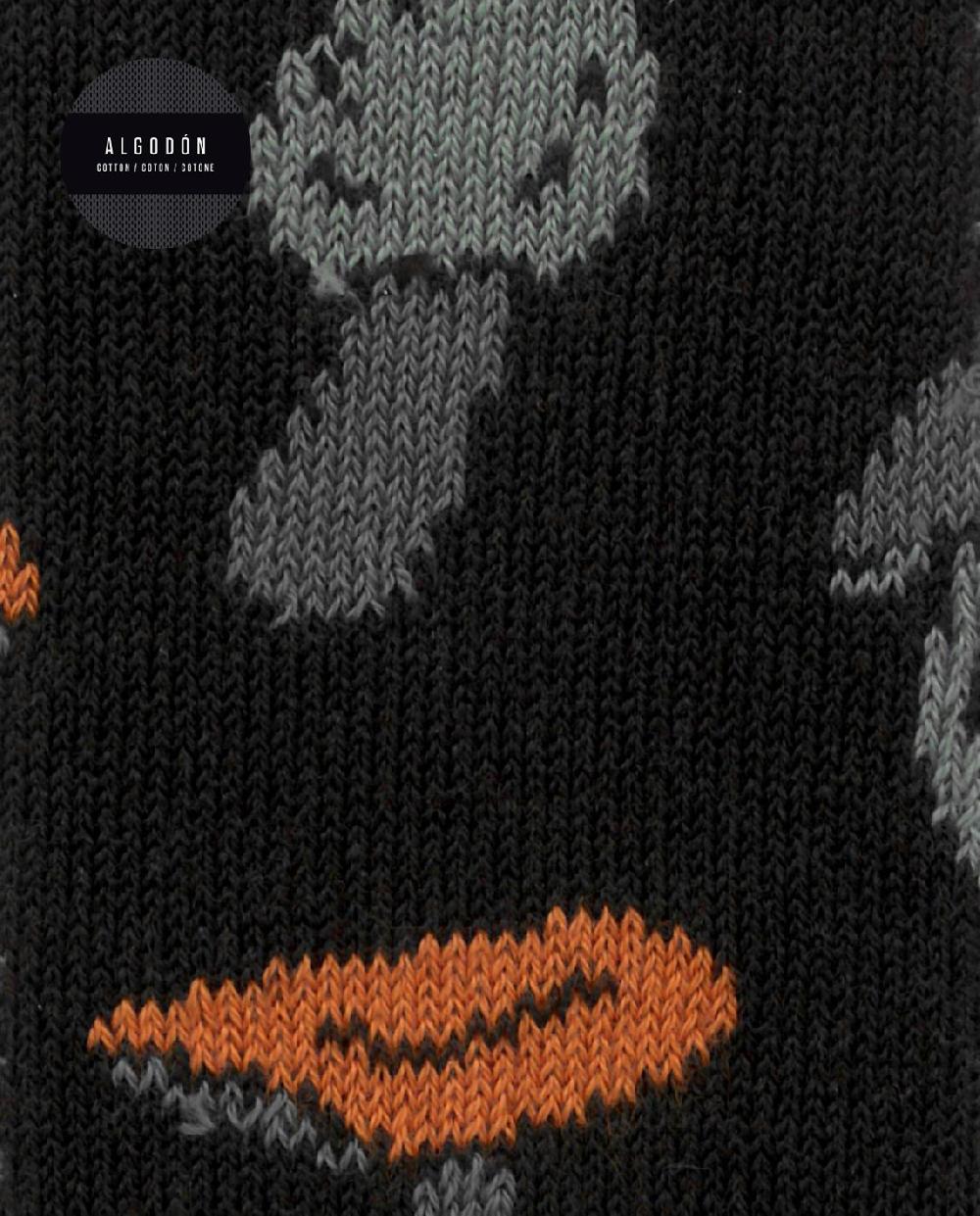 Punto Blanco Calcetines De Algodón - Setas