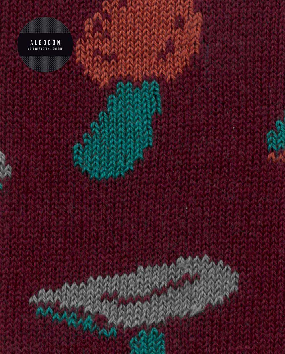 Punto Blanco Calcetines De Algodón - Setas