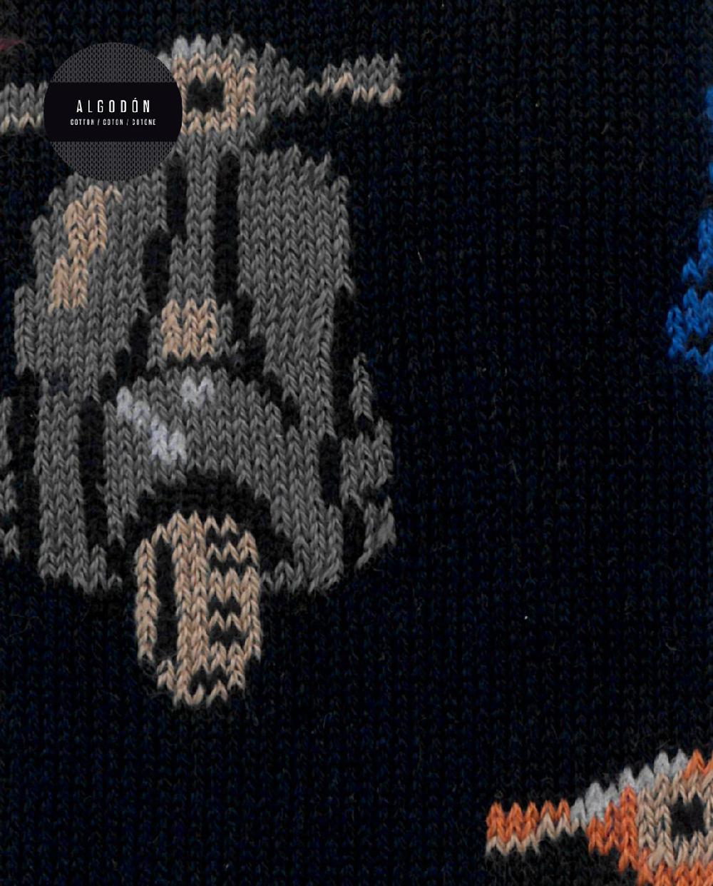 Punto Blanco Calcetines De Algodón - Vespa