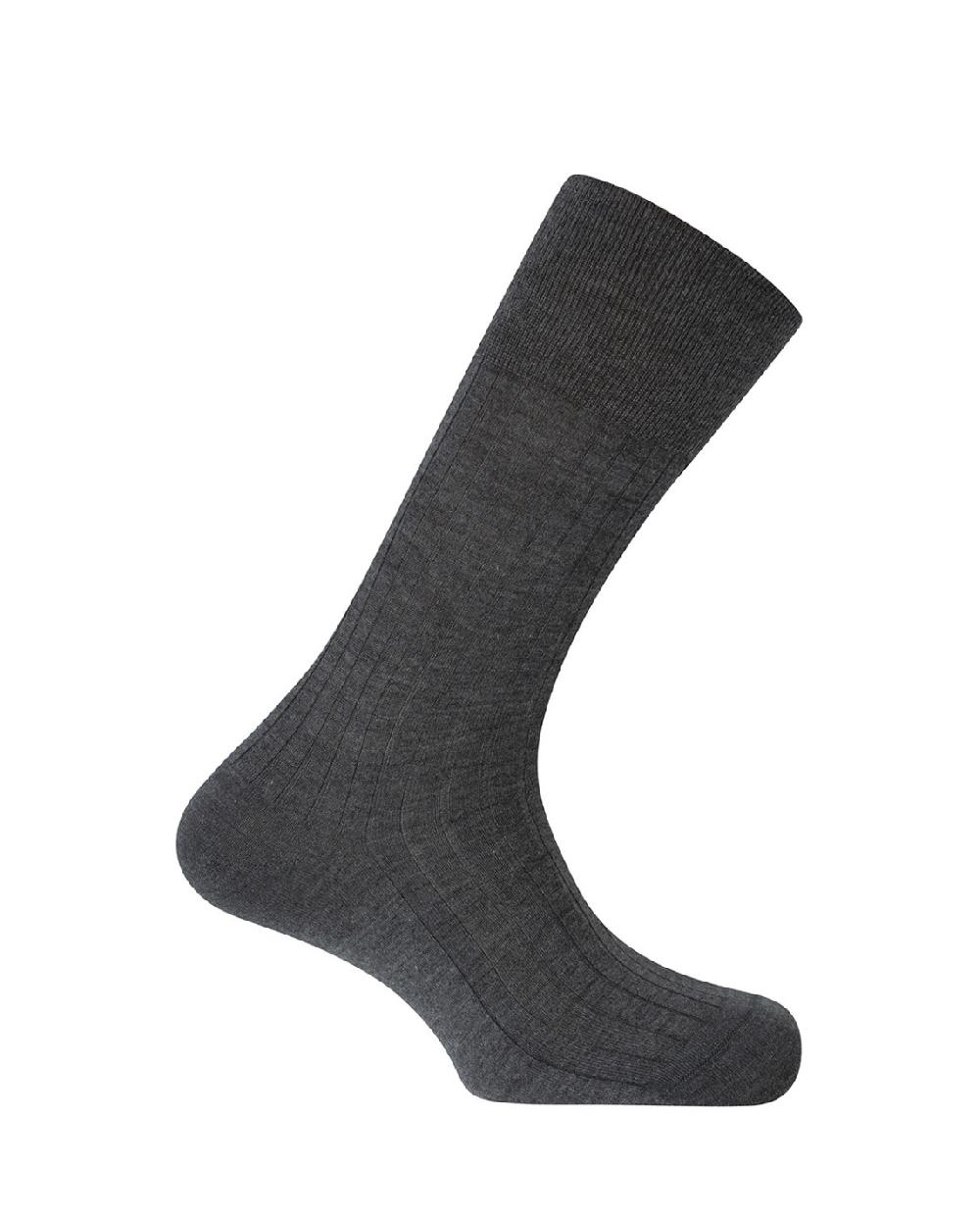 punto blanco Calcetines de cachemira - canalé - LUXURY