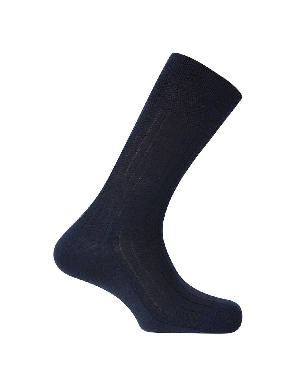 punto blanco Calcetines de cachemira - canalé - LUXURY