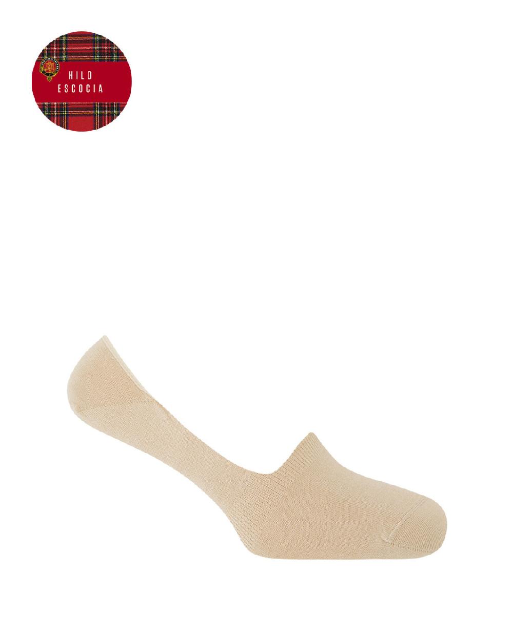 punto blanco Calcetines de Hilo de Escocia lisos