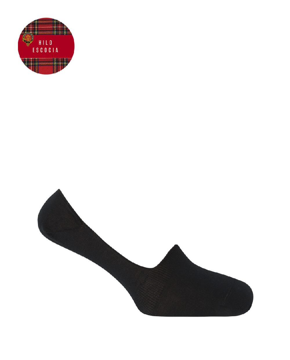 punto blanco Calcetines de Hilo de Escocia lisos