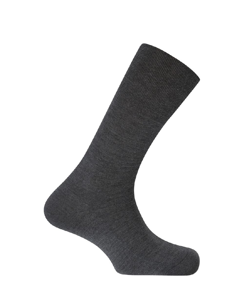 punto blanco Calcetines de lana / seda - lisos - LUXURY