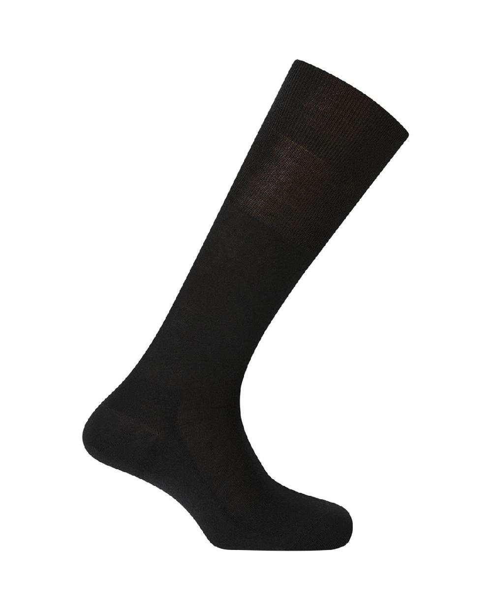 punto blanco Calcetines de lana / seda - lisos - LUXURY