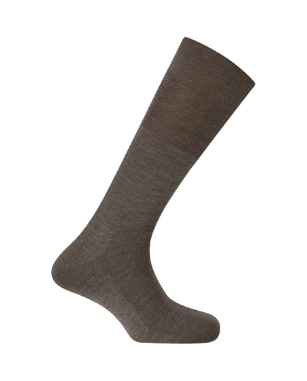 punto blanco Calcetines de lana / seda - lisos - LUXURY