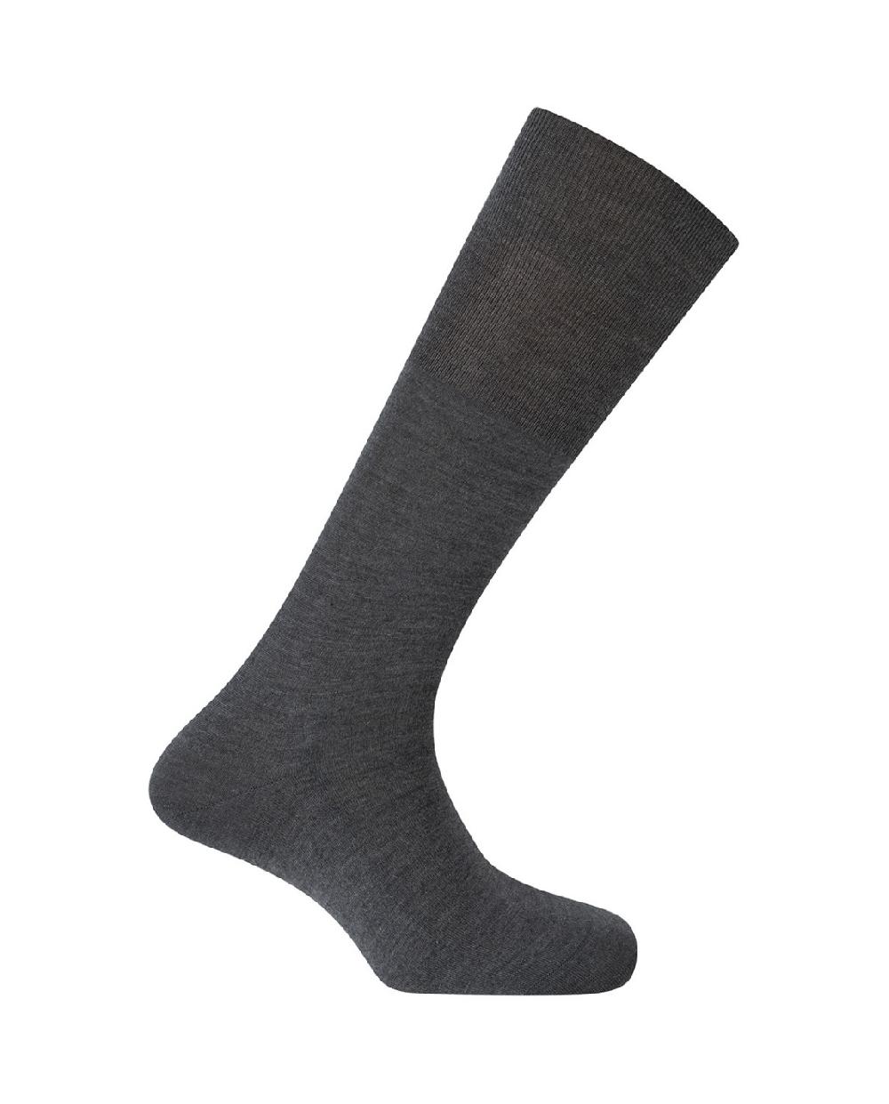 punto blanco Calcetines de lana / seda - lisos - LUXURY