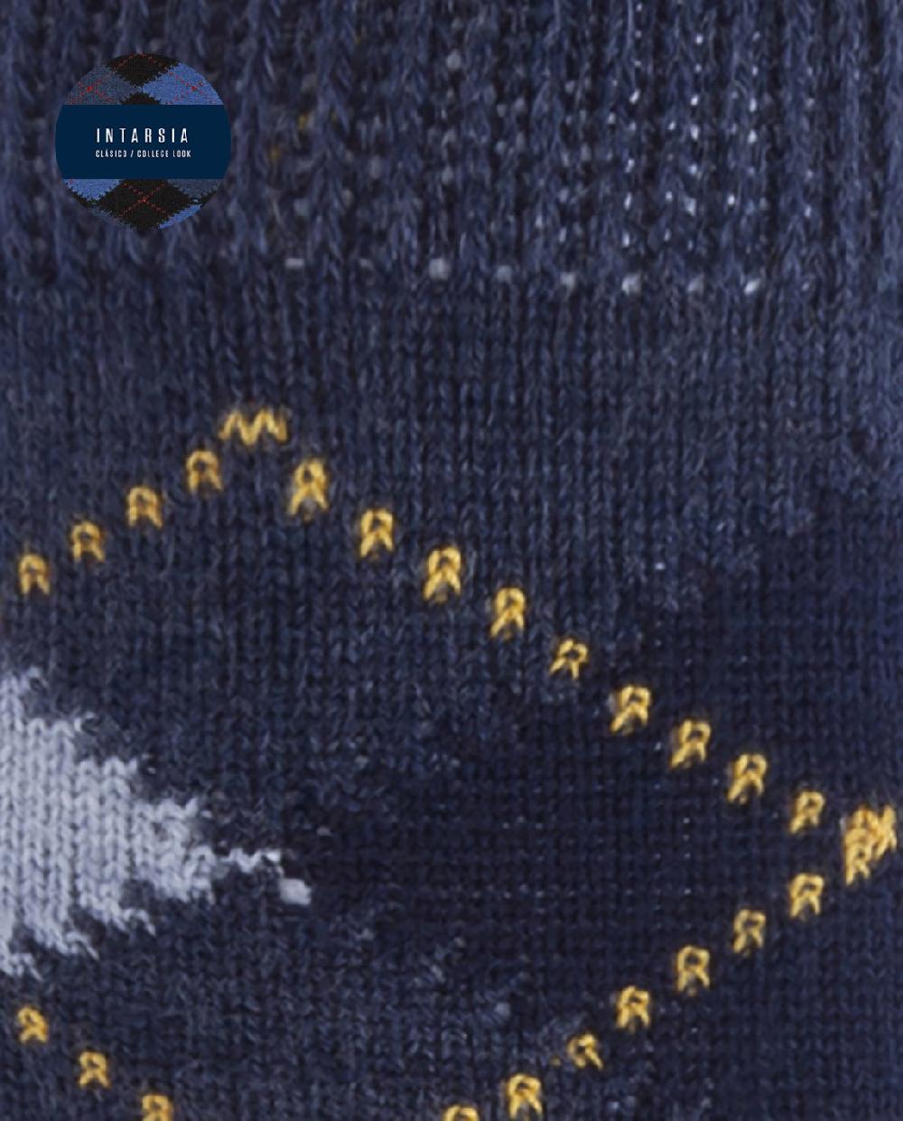 Punto Blanco Calcetines De Orlón Con Intarsia