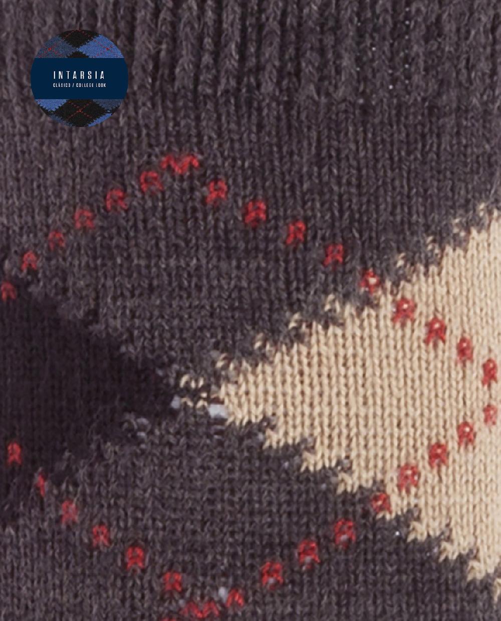 Punto Blanco Calcetines De Orlón Con Intarsia