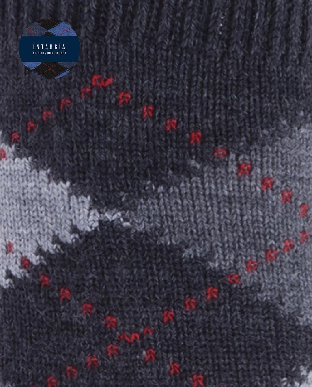 Punto Blanco Calcetines De Orlón Con Intarsia