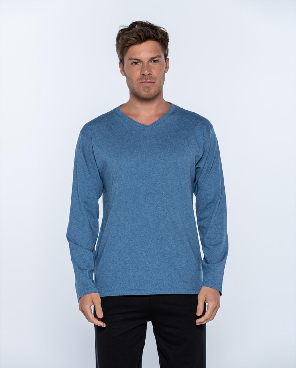 punto blanco Camiseta manga larga Basix