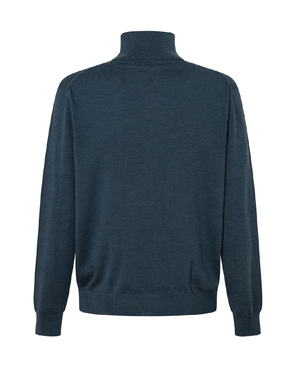 Punto Blanco Chaqueta Con Cremallera Lana Merino