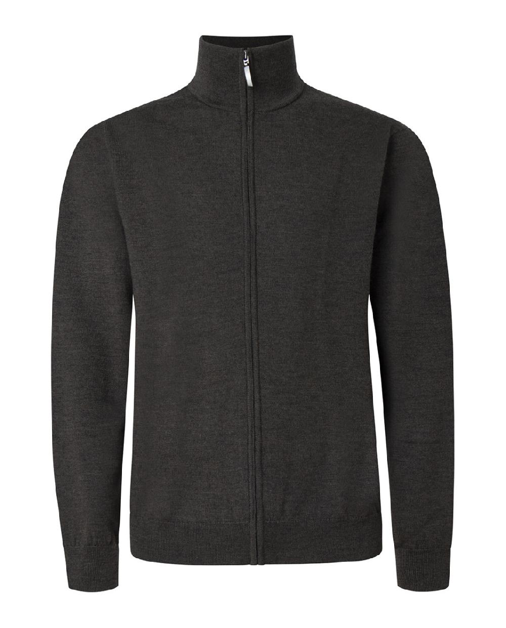 punto blanco Chaqueta con cremallera lana merino