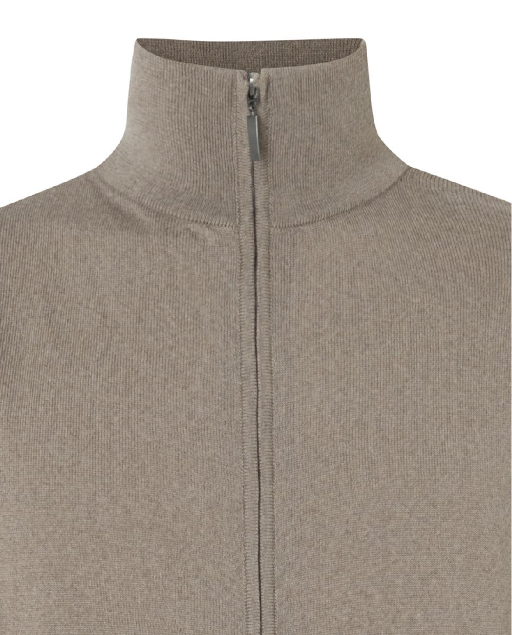 Punto Blanco Chaqueta Con Cremallera Lana Merino