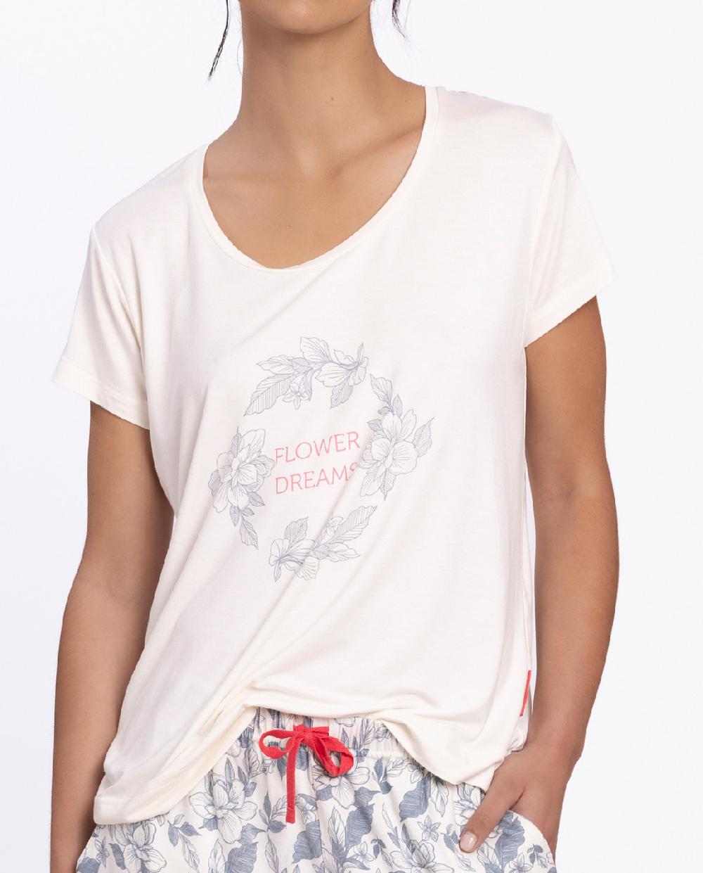 Punto Blanco Conjunto Corto De Flores Nautic