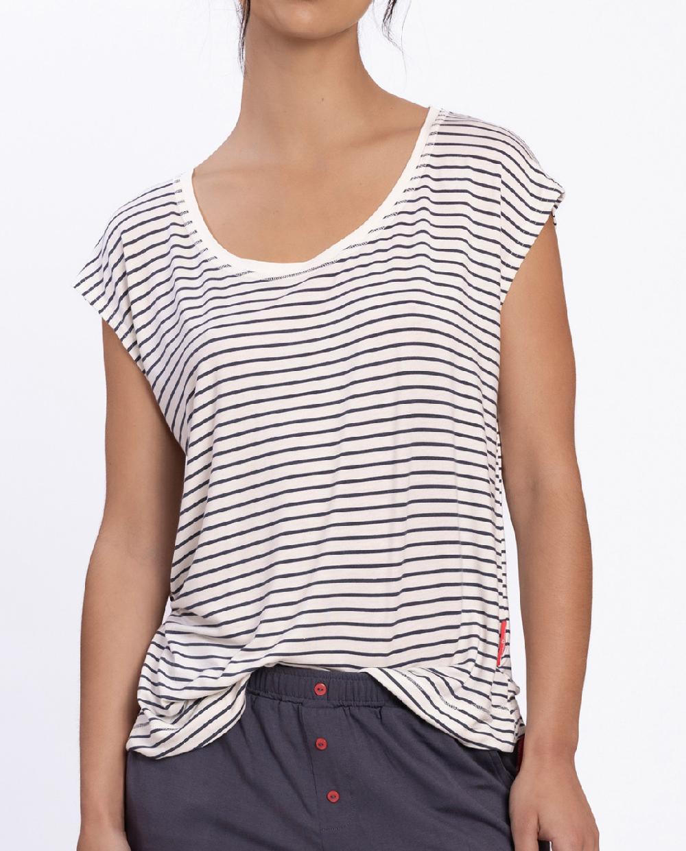 Punto Blanco Conjunto Corto De Rayas Nautic