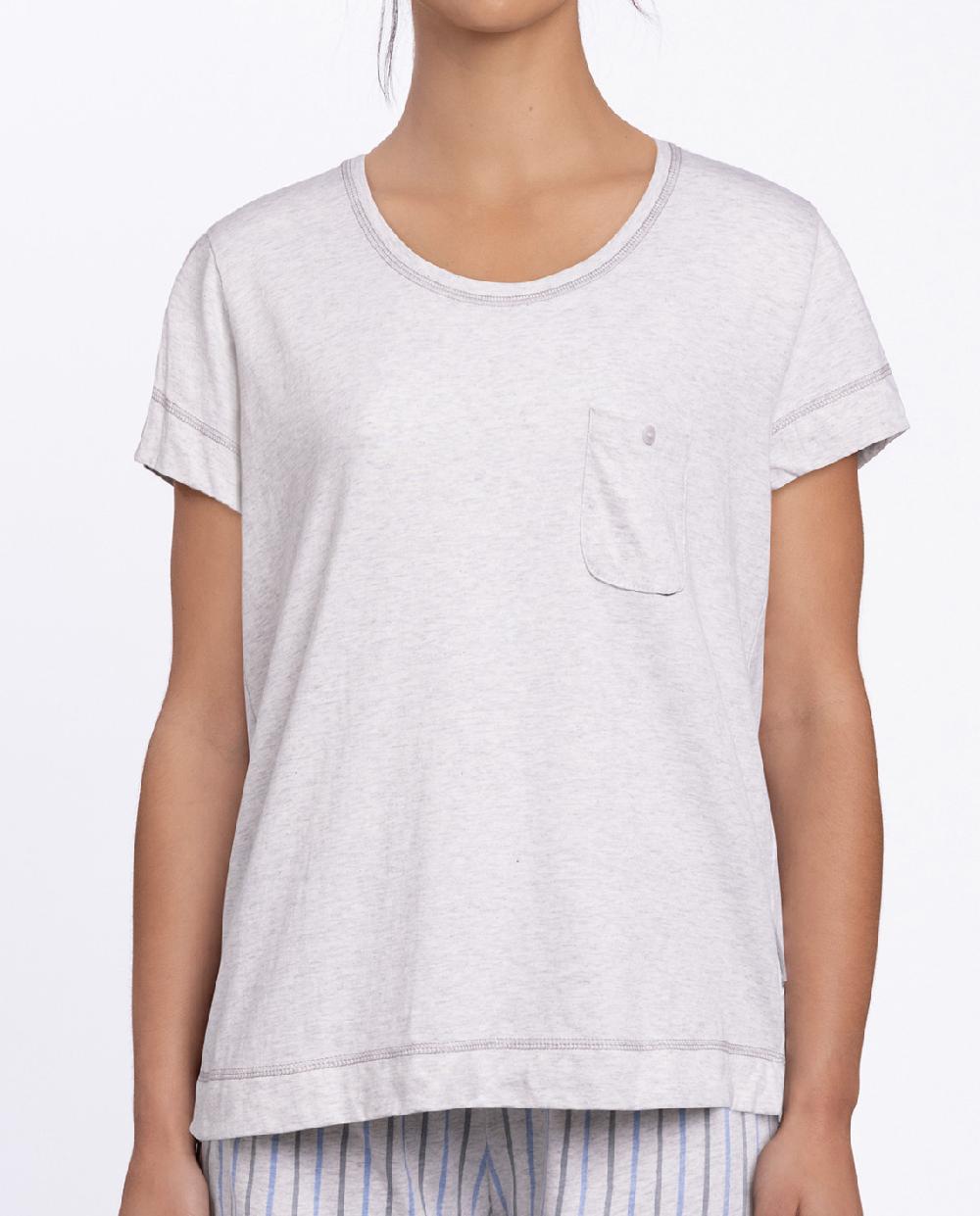 Punto Blanco Conjunto Corto De Rayas Rains