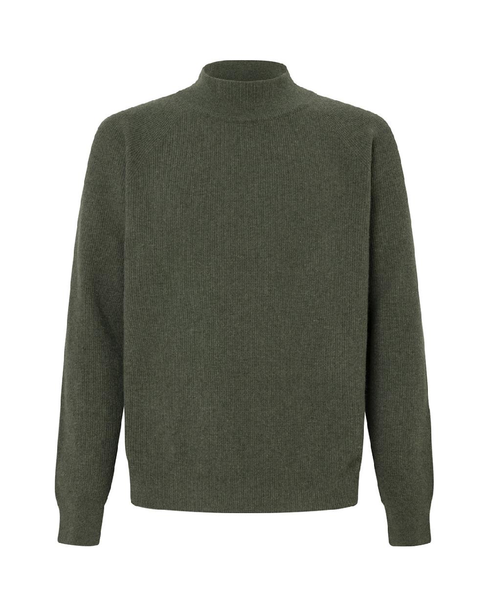 punto blanco Jersey cuello perkins lana merino