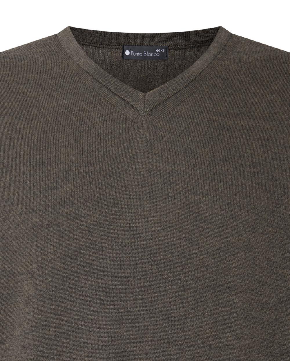 Punto Blanco Jersey Cuello Pico Lana Merino