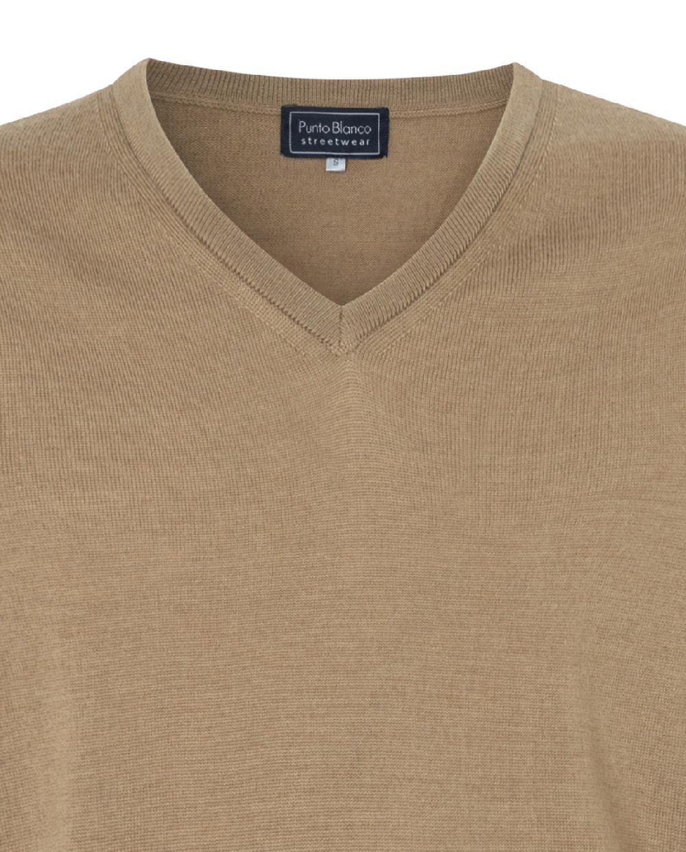 Punto Blanco Jersey Cuello Pico Lana Merino