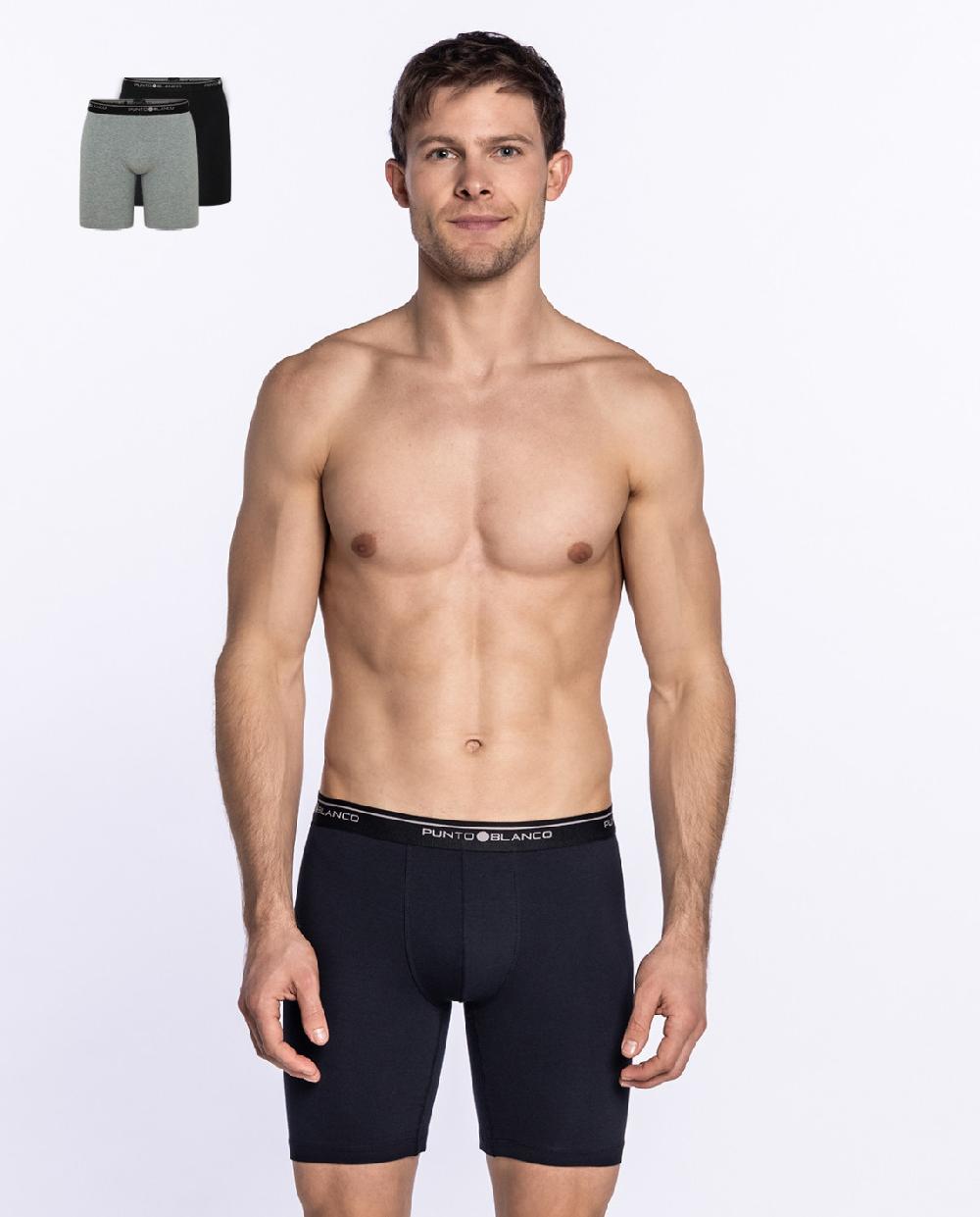 punto blanco Pack 2 Bóxers ciclista Basix