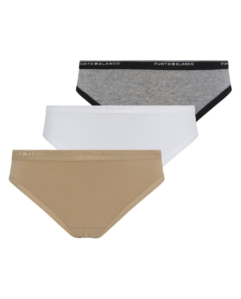 punto blanco Pack 3 Bikini Basix Premium