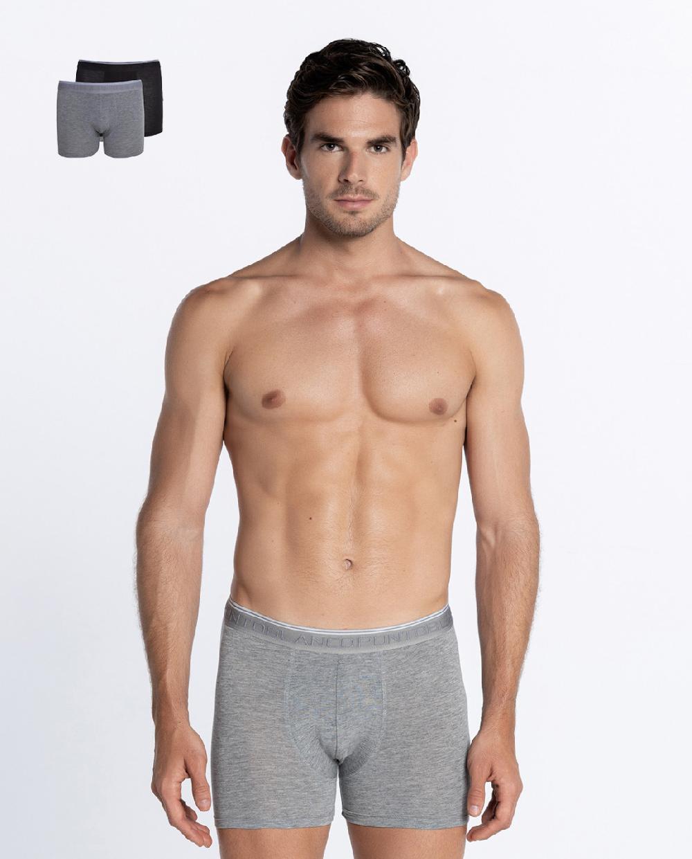 punto blanco Pack de 2 Bóxers Bambú