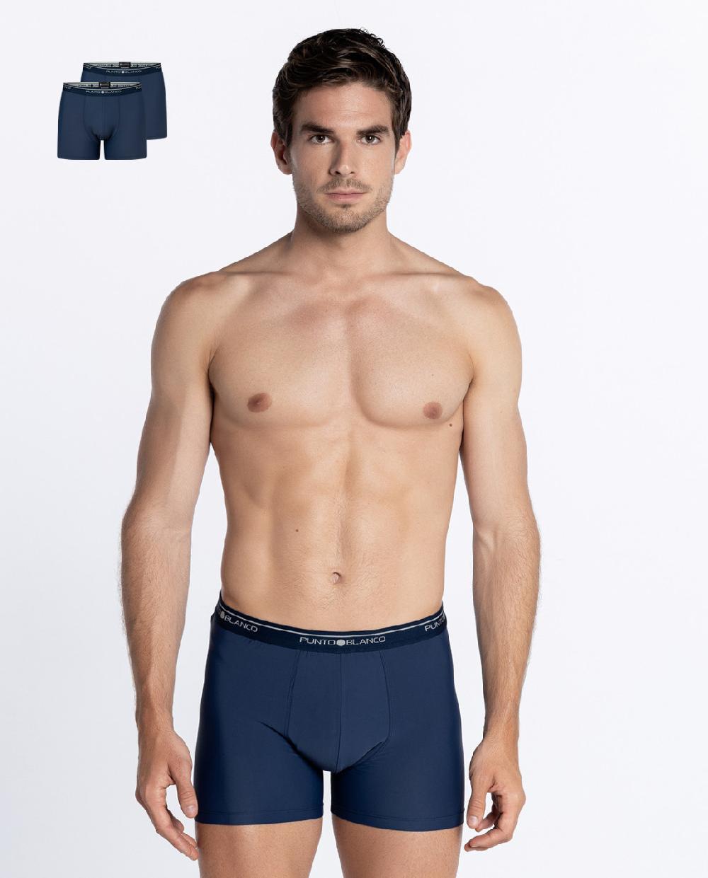 punto blanco Pack de 2 bóxers de microfibra Basix