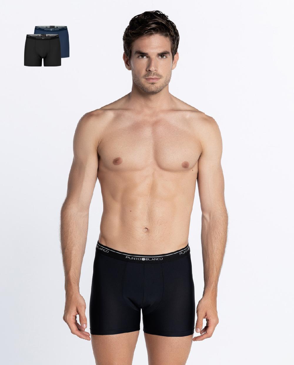 punto blanco Pack de 2 bóxers de microfibra Basix