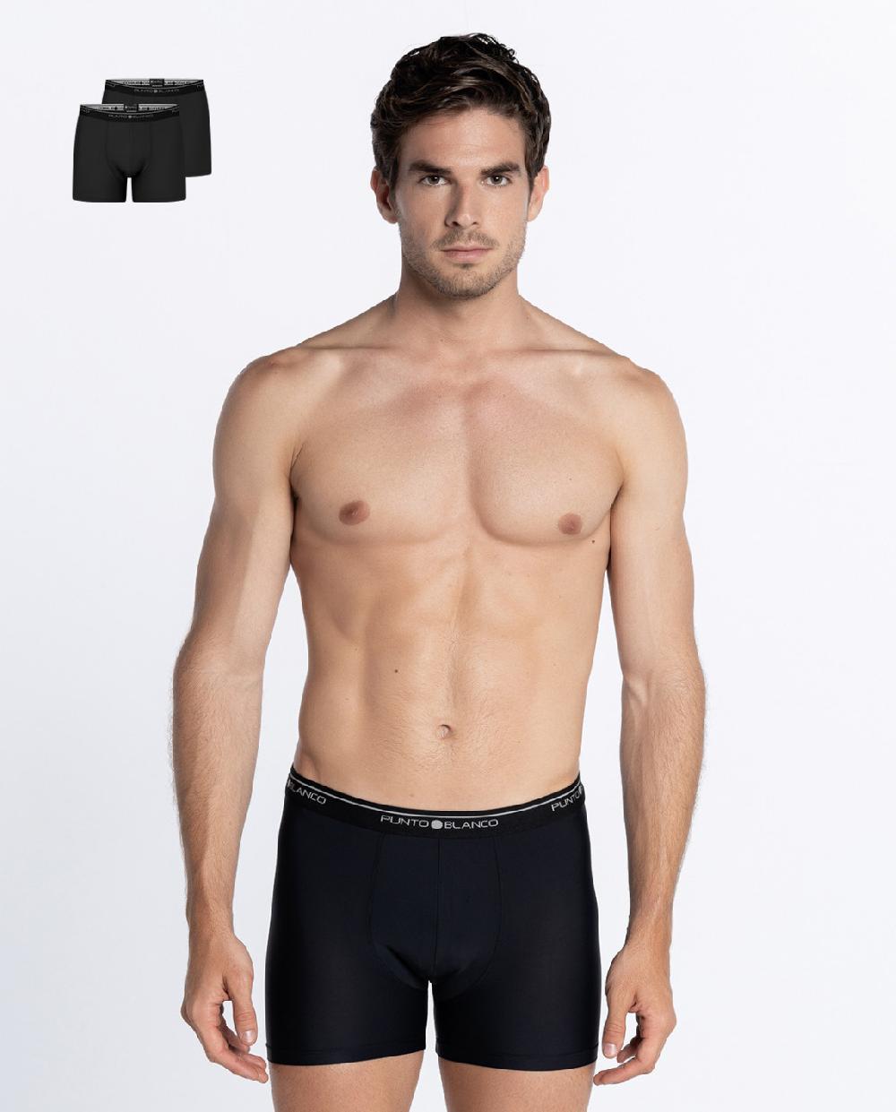 punto blanco Pack de 2 bóxers de microfibra Basix