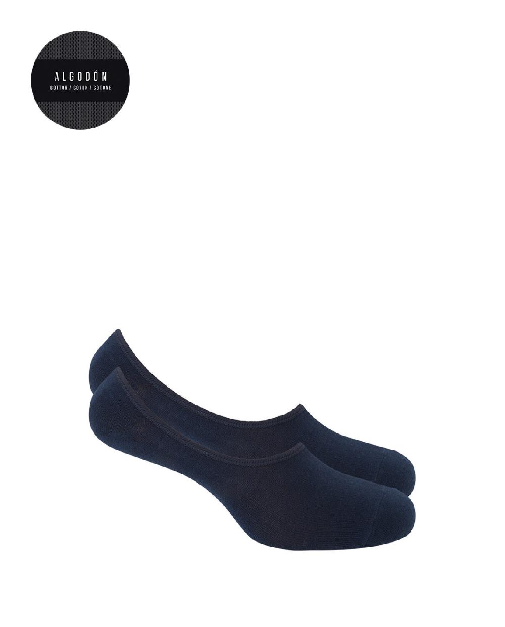 punto blanco Pack de 2 calcetines invisibles lisos