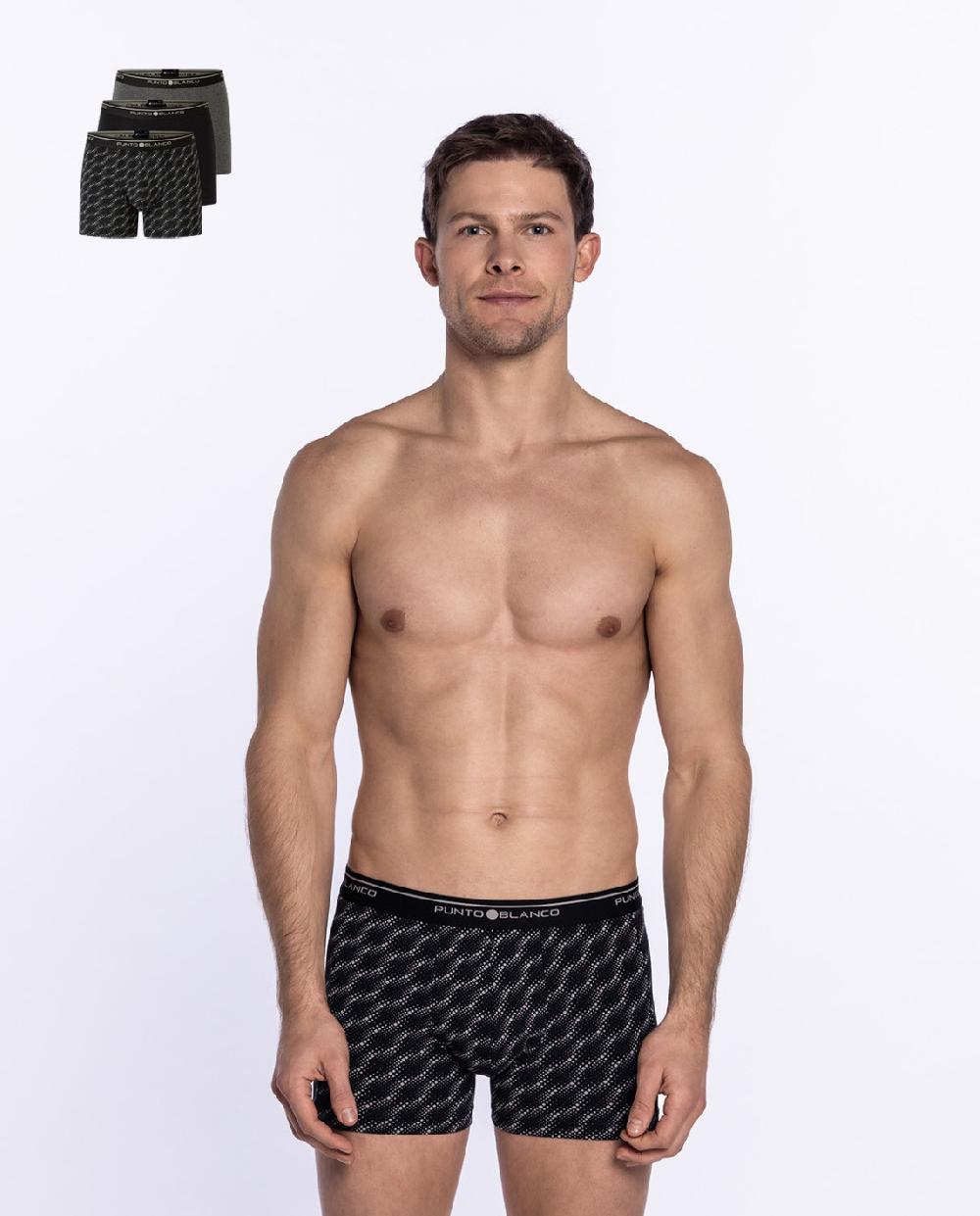 punto blanco Pack de 3 Bóxers Basix