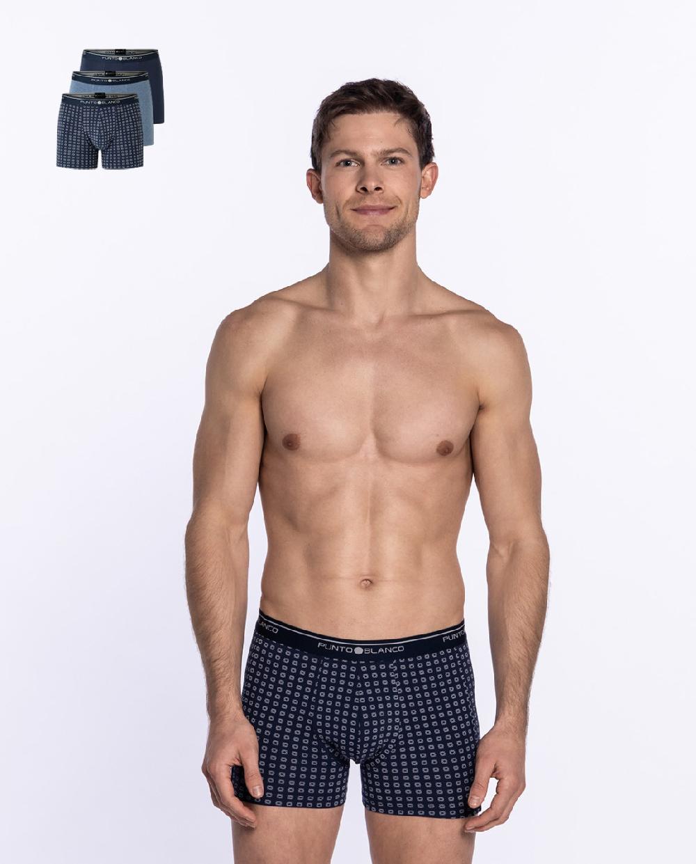 punto blanco Pack de 3 Bóxers Basix