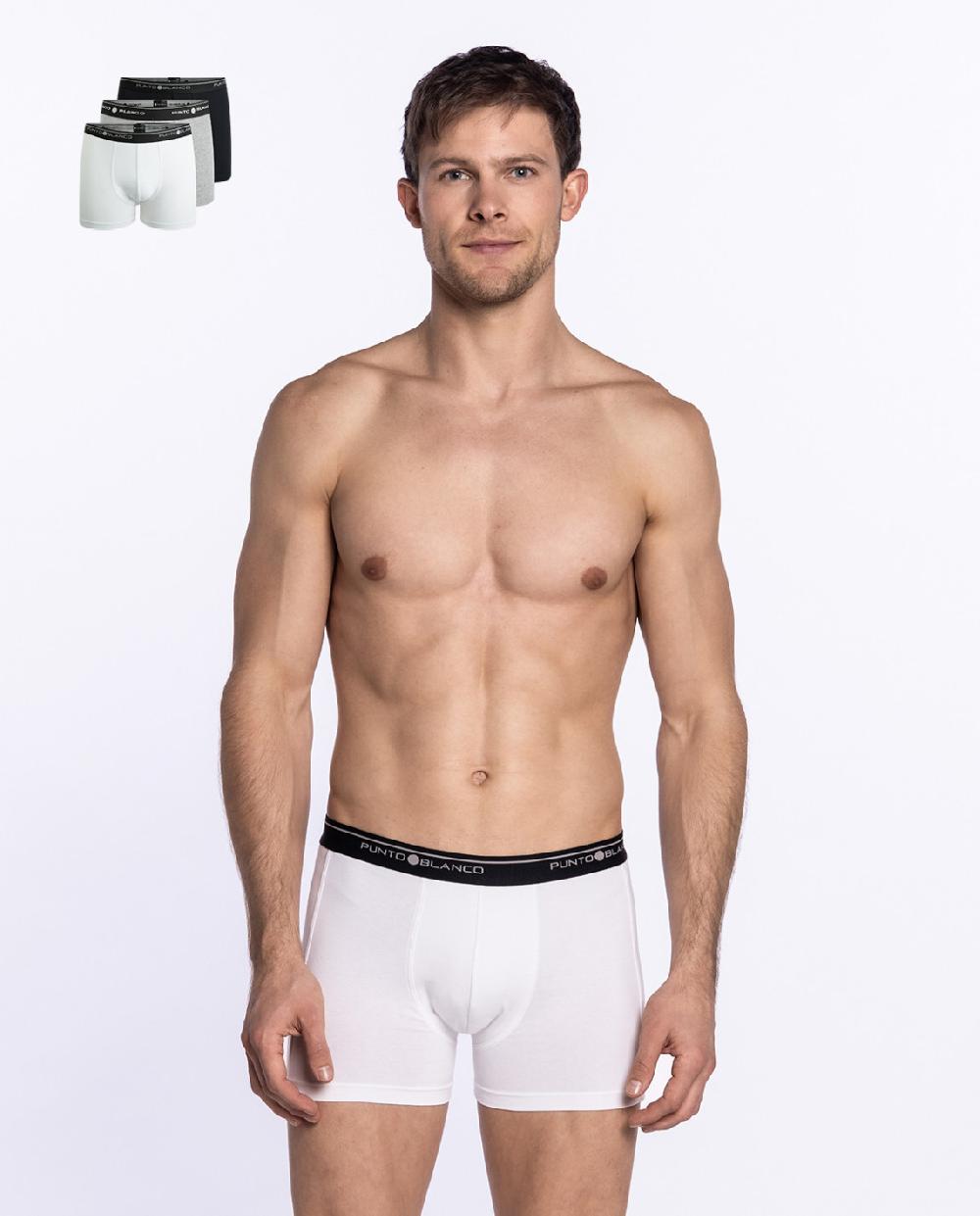 punto blanco Pack de 3 Bóxers Basix