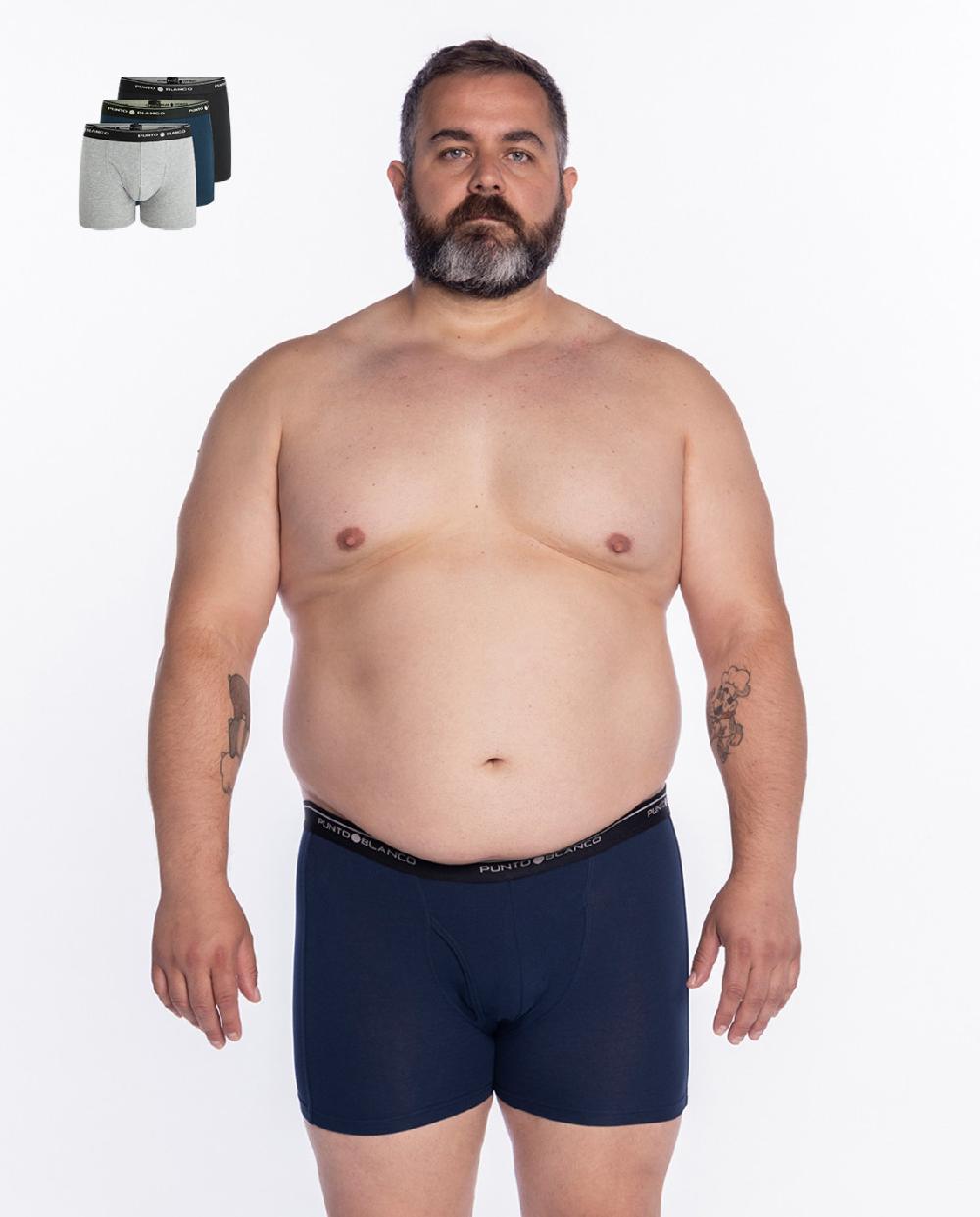 Punto Blanco Pack De 3 Bóxers Basix Con Abertura