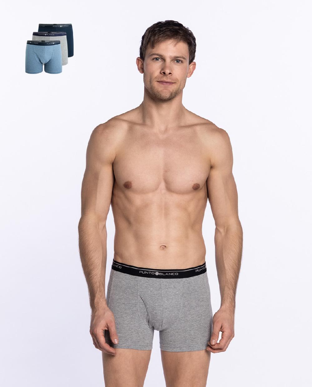 Punto Blanco Pack De 3 Bóxers Basix Con Abertura