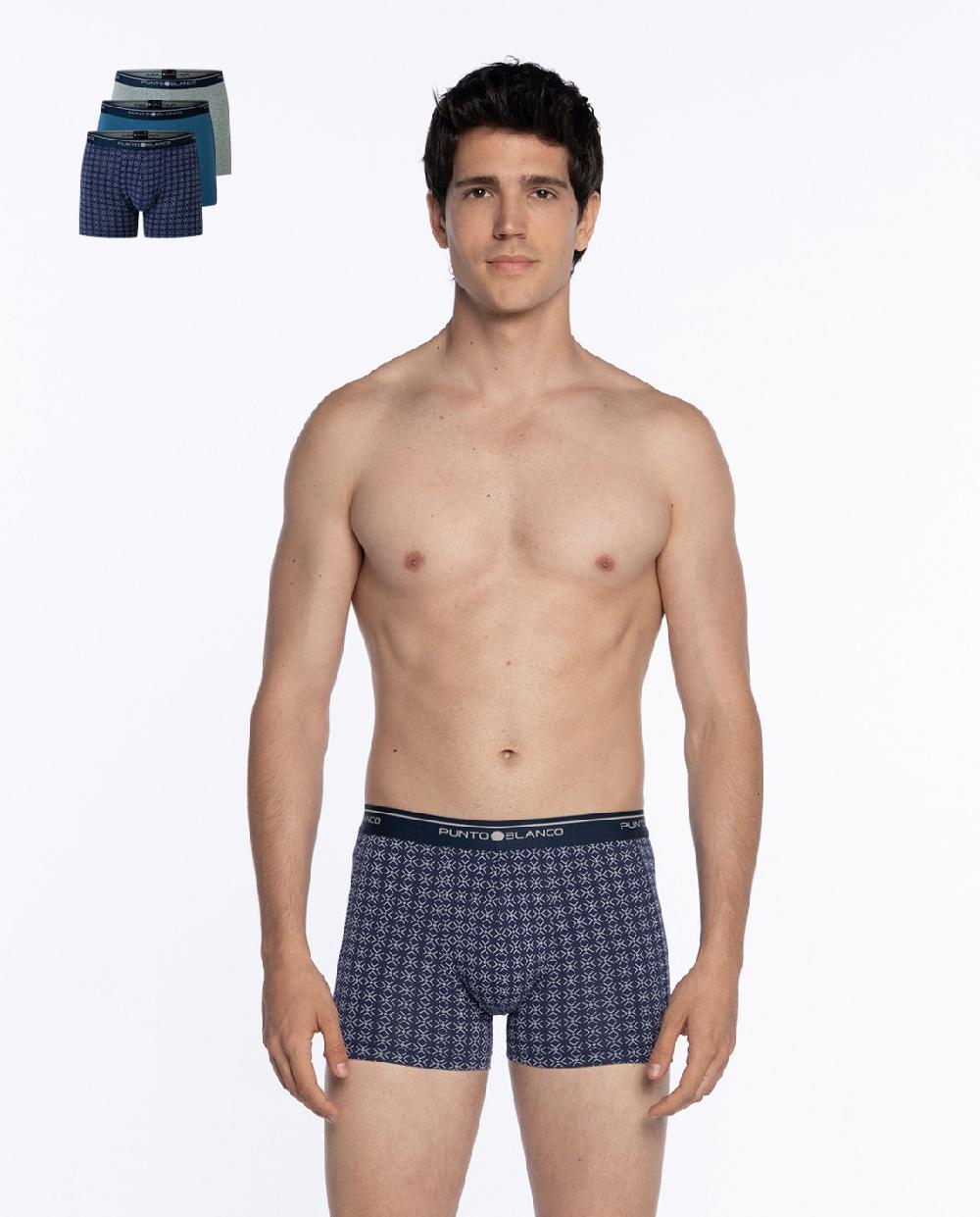 punto blanco Pack de 3 Bóxers Basix