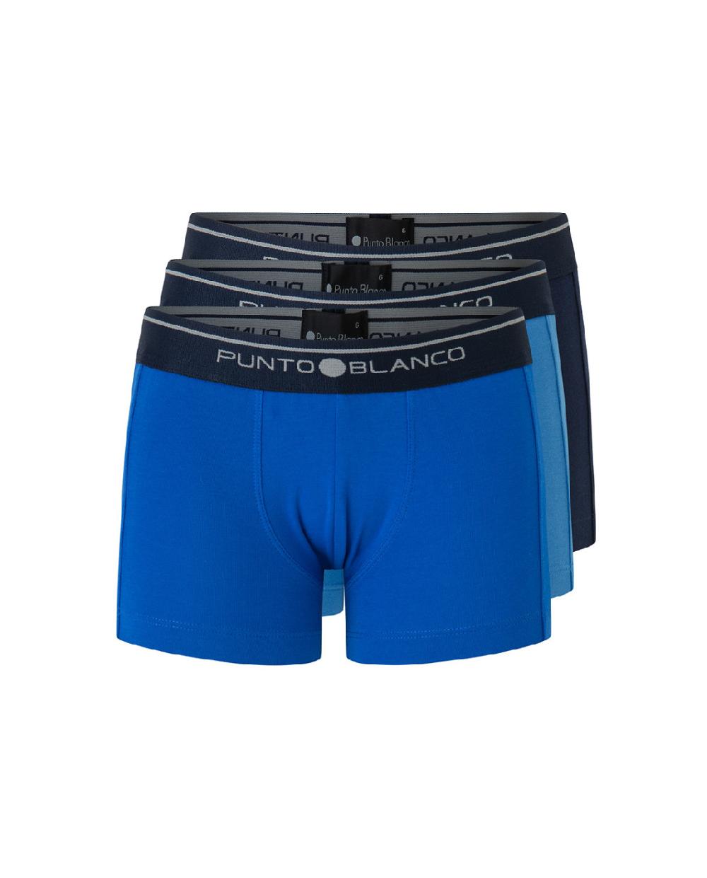 punto blanco Pack de 3 bóxers en algodón elástico