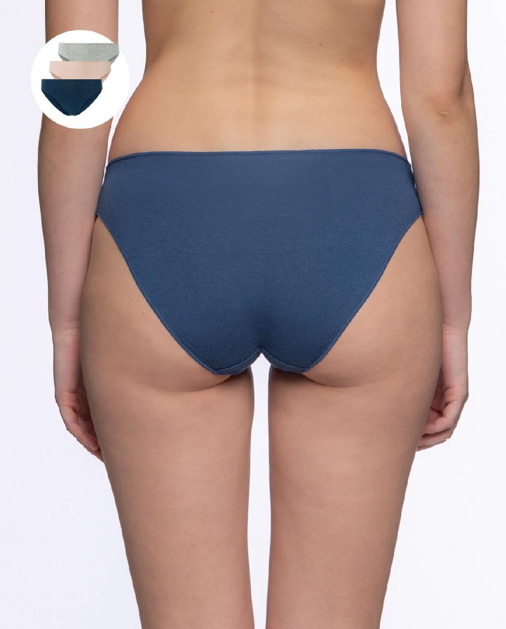 Punto Blanco Pack De 3 Bragas Algodón Elástico